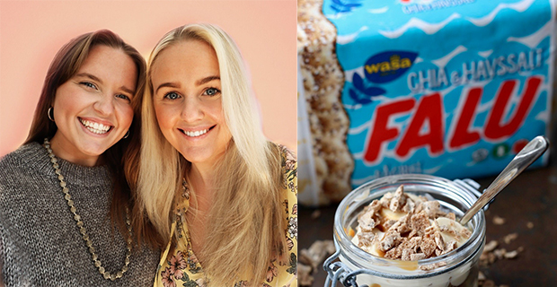Emmy & Evelina Hammelfelt från Foodgeekz har skapat en meny med Wasa knäckebröd.